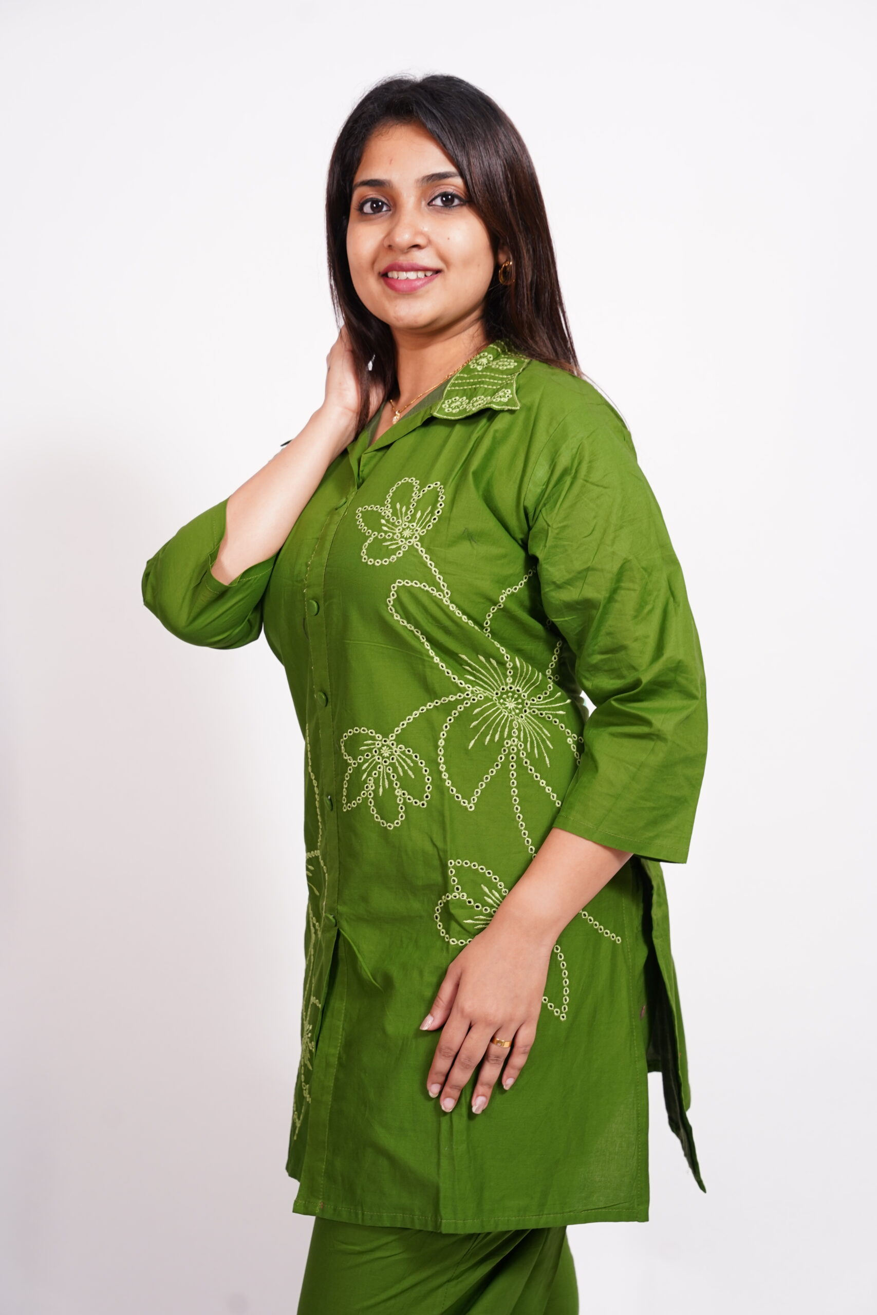 green kurti set 4 elegant green kurti full hand set